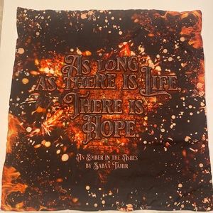 An Ember in the Ashes quote pillow case